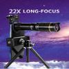 22X High Powerful HD Monocular Telescope for Smartphone Mini Telescope Camera Mobile Phone Adapter Tripod Telephoto Zoom with Smartphone Adapter Tripod for Wildlife Bird Watching view 2
