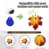 BORKUANA Leather Keychain Holder Case Compatible with Apple AirTag, Cute Protective Air Tag Cover with Keychain Ring, Anti-Scratch Finder GPS Tracker Case for Wallet Keys(Maple Leaves) view 3