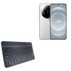 BoxWave Keyboard Compatible with Xiaomi 14 Ultra - SlimKeys Bluetooth Keyboard, Portable Thin with Chiclet-Style Keys - Jet Black view 1