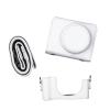 Andoer Digital Camera Protective Case PU Leather Camera Storage Bag with Removable Shoulder Strap Compatible with Sony ZV1, White view 1