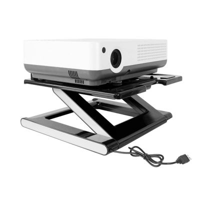 SONGCHAO Projector Mount Projector Bracket Notebook Computer Bracket Adjustable Bracket Multifunctional Compact Projector Bracket Office Studio Adjustable Office Projector Stand (Color : White)