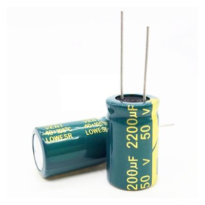 ZCERA 5pcs/lot 50V 2200UF 16 * 25mm Low ESR/impedance high Frequency Aluminum electrolytic Capacitor 2200uf 50v 50v2200uf 20%