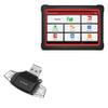 BoxWave Smart Gadget Compatible with Launch X431 Torque AutoHD PRO (10.1 in) - AllReader SD Card Reader, microSD Card Reader SD Compact USB - Jet Black view 1