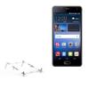 BoxWave Stand and Mount Compatible with QMobile Noir A6 - Pocket Aluminum Stand 3-in-1, Portable Multi Angle Viewing Riser - Metallic Silver view 1