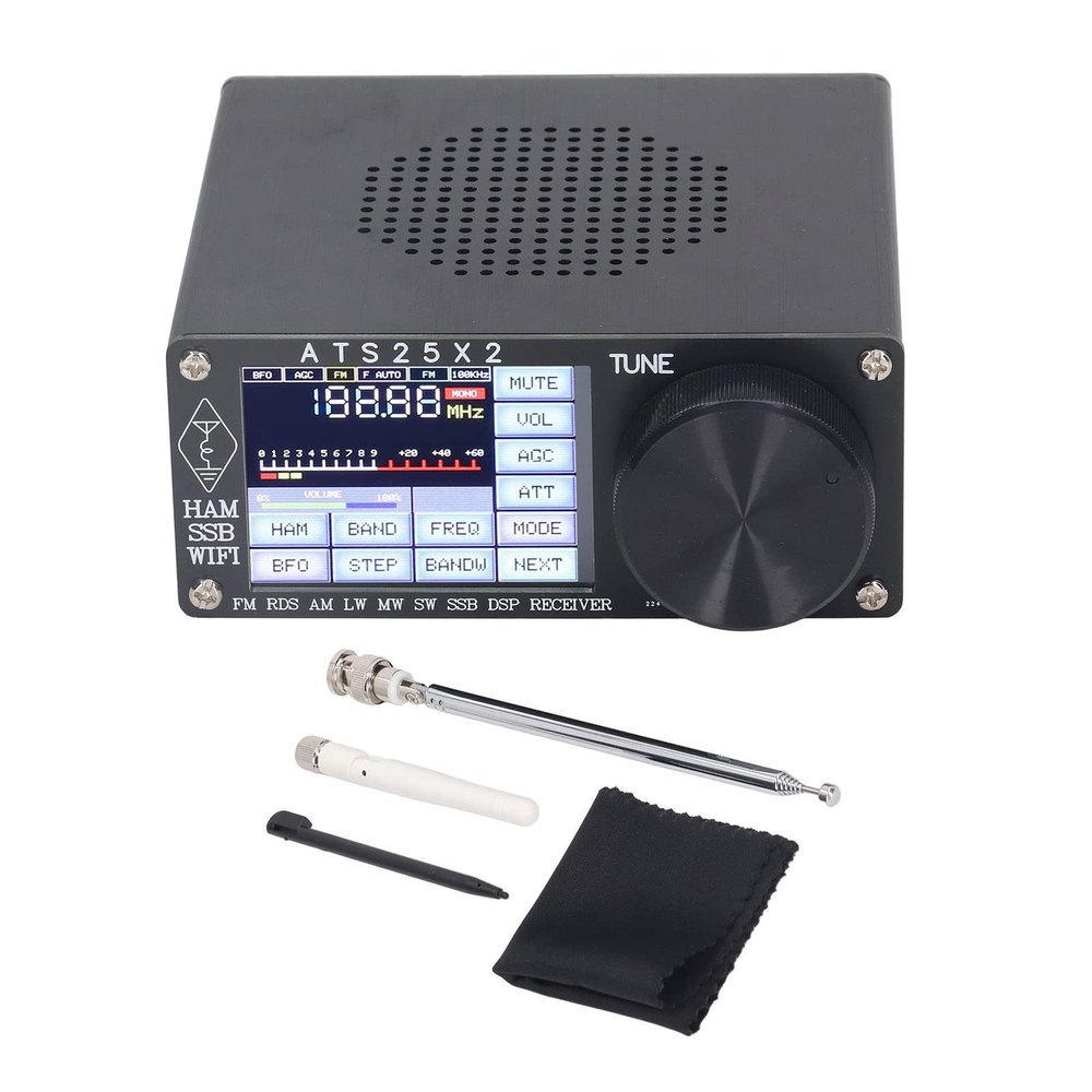 LOCADENCE ATS25X2 All Full Bands Receiver Portable, Full Band Radio Receiver, DSP Shortwave Multi Modes with Spectrum Scanning for Full Band with Spectrum Scanning