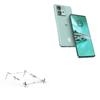 BoxWave Stand and Mount Compatible with Motorola Edge 40 Neo - Pocket Aluminum Stand 3-in-1, Portable Multi Angle Viewing Riser - Metallic Silver view 1