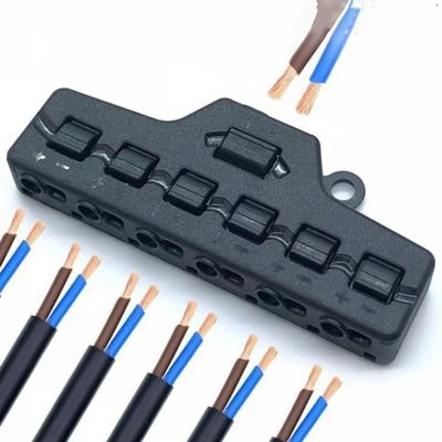 GeRRiT Low Voltage Quick Connect Splitter for LED Light Strips (2 Inputs 12 Outputs) - Power Distribution Block, KNOKR678