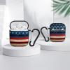 PUYWTIY Portable & Shockproof Protective Case Cover Skin Compatible with AirPods 1/2, Wooden American Flag Anti Slip Hard Cover Supports Wireless Charging, Style(617) view 4