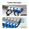 Enmane 24Port Blank Keystone Patch Panel 1U 19" for Rackmount & Wall Mount Shielded with Cable Support Bar&Cat7 Keystone Jack Tool-Less RJ45 Keystone Jack view 4