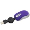 Hubceuo Mini USB Wired Mouse Retractable Tiny Small Mouse 1600 DPI Optical Compact Travel Mice for 98 2000 XP Vista Version, purple, 323899 view 1