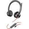 Poly Blackwire 8225 Microsoft Teams Certified Headset +USB-C/A Adapter TAA view 1