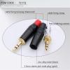 100PCS 3.5MM 3 Poles Stereo Male Plug Soldering 3 Pins 3.5MM Stereo Plug DIY Headphone Jack Wire Connector (Color : Black) view 3