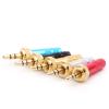 10Pcs Mini Jack 3.5 Mm 3 Pole Stereo Jack Plug Screw Lock Soldering Audio 3 Pin 3.5mm Connector for DIY Stereo Headset Earphone (Color : Mixed Colors) view 3