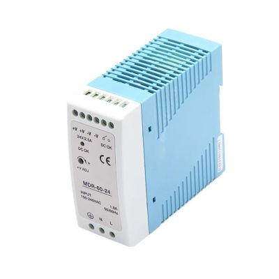 RWRAPS MDR-60 60W Single Output 24V Din Rail Switching Power Supply ac dc Converter Driver Voltage Regulator