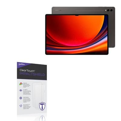 BoxWave Screen Protector Compatible with Samsung Galaxy Tab S9 Ultra - ClearTouch ImpactShield (2-Pack), Impenetrable Screen Protector Flexible Film