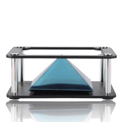 LOCADENCE Smartphone 3D Hologram Projector, 3.5-6Inch Holographic Display Stands Projector, 3D Projector Stands Projector Pyramid for Corporate Product Display, Cartoon Interaction (Cylindrical Style)