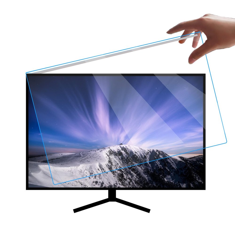 JQZWXX Anti-Glare HD Screen Film, Acrylic Hanging Screen Blocking Filter Anti-Scratch Widescreen Computer Blue Light Filter, For Visual People, Students, Office Workers,24 inches
