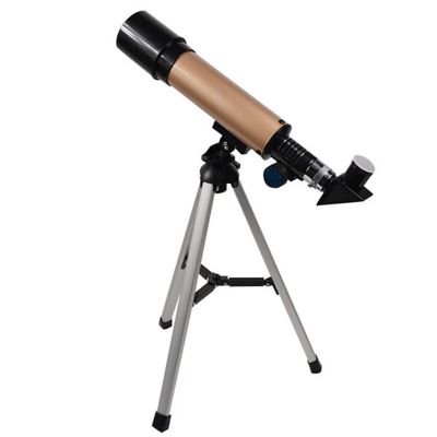 Monocular Outdoor Spotting Telescope with Tripod 90 Times Zooming Astronomical Telescope Best Gift for Children (Gold)