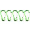 Jemora 5pcs Aluminum Alloy Carabiner Spring Clip Hook Spring-Loaded Kettle Hook for Camping Hiking view 1