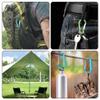 Jemora 5pcs Aluminum Alloy Carabiner Spring Clip Hook Spring-Loaded Kettle Hook for Camping Hiking view 3