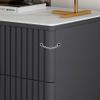 CHICKEN Nightstand Modern Simple Bedside Table Living Room Study Storage Cabinet Bedroom Two-Layer Drawer Bedside Table Bedroom Furniture (Color : B, Size : Small) view 3