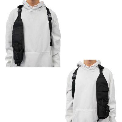KUNN Universal Right Side Radio Shoulder Harness Holster + Universal Left Side Radio Shoulder Harness Holster