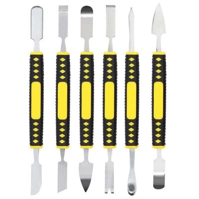 6-Piece Double-Headed Metal Crowbar Set, Multiple Appliance disassembly Tools, Suitable for Mobile Phone Tablet casing DIY Repair and Repair Tools