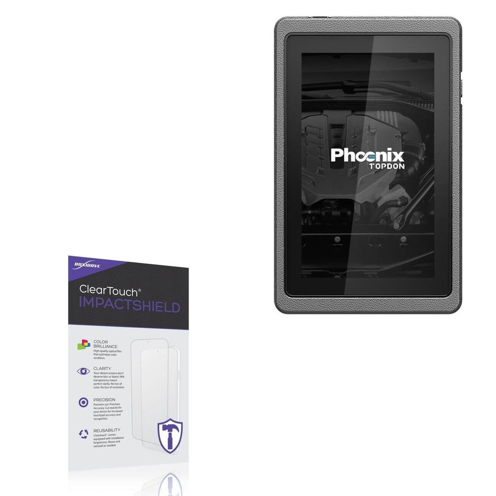 BoxWave Screen Protector Compatible with Topdon Phoenix (6.9 in) - ClearTouch ImpactShield (2-Pack), Impenetrable Screen Protector Flexible Film