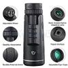HD Monocular Telescope for Mobile Phone Telephoto with Smartphone Adapter Tripod Suit for Hiking Camping Bird Watching view 3