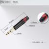 10PCS 6.35MM Jack 3 Poles Stereo 1/4 Inch 6.3MM Male Plug Soldering Wire Connector Brass Microphone Plug Connector (Color : Red) view 4