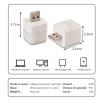 CHAOSEE 2pcs USB Plug Lamp Mini Night Light Computer Mobile Power Charging Small Book Lamps Eye Protection Square Reading Light (Color : USB Plug, Size : Round Blue Light) view 4