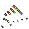 XIANGN 1PCS 1 2 3 4 Key Button Membrane Switch Matrix Array Keyboard Keypad Control Panel Pad DIY Kit (Color : 1 Key red) view 2
