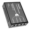 REVODATA Gigabit 4 Port 60W PoE Extender, 10/100/1000Mbps 1 in 4 Out PoE+ Repeater with 3 Mode Available, 60W 802.3BT Input, 802.3at Output 30W, 100m/250m PoE Extension for PoE Device (POE5004G-V2) view 1