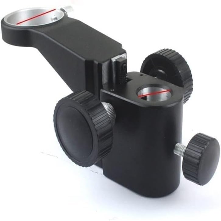 76mm Diameter Microscope Stand Holder Bracket Stereo Zoom Microscope Adjustable Industrial Trinocular Binocular Microscope Arms (Color : 50mm-25mm)