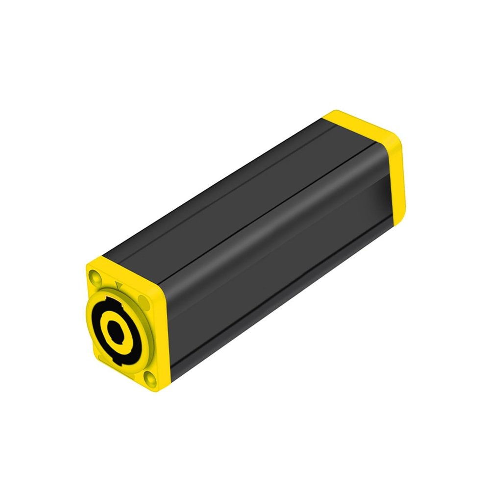 10Pcs 4Pins Speaker Power Amplifier Female to Female Connector AC Coupler Extender Adapter Loudspeaker Professional Audio Cable (Color : Yellow to Yellow)