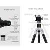 Getting Started Travel Outdoor Telescope,telescopes for Adults and Kids,Astronomy Telescopes,700mm Focal Length Refractor with 10mm /20mm Eyepiece Tripod and Smartphone Holder (Color : Package 1) (P view 4