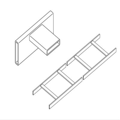 Chatsworth - 10250-E18 - Universal Cable Runway, 18 in.W x 1.5 in.H x 9.96 ft. L, Glacier White, (Each)