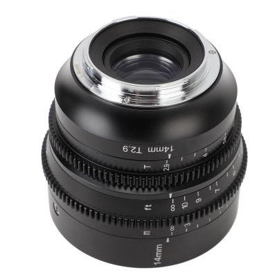 14mm T2.9 Large Aperture APS C Ultra Wide Angle Cine Lens,Full Frame Manual Fixed Focus Cinema Lens Compatible for SL SL1 SL2 Fp L FP S1 S1R S1H S5 Cameras