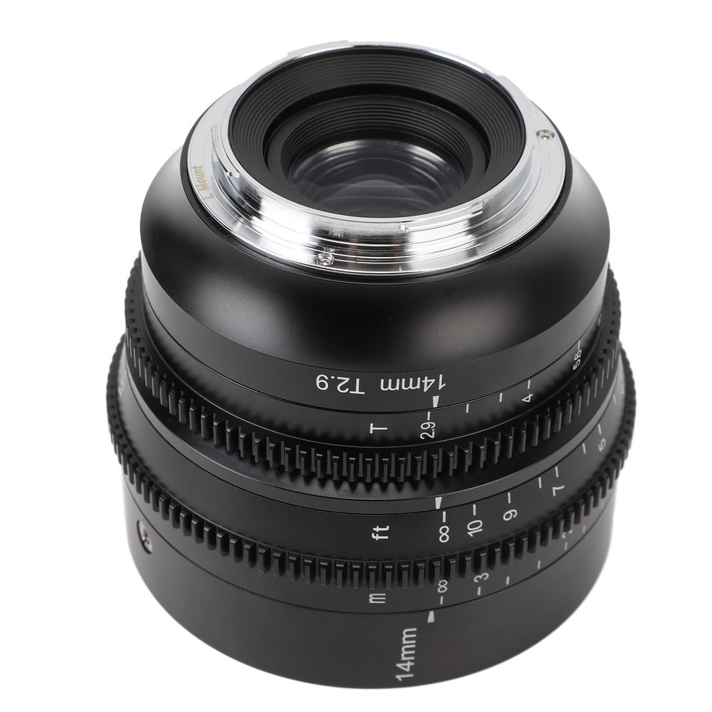 14mm T2.9 Large Aperture APS C Ultra Wide Angle Cine Lens,Full Frame Manual Fixed Focus Cinema Lens Compatible for SL SL1 SL2 Fp L FP S1 S1R S1H S5 Cameras