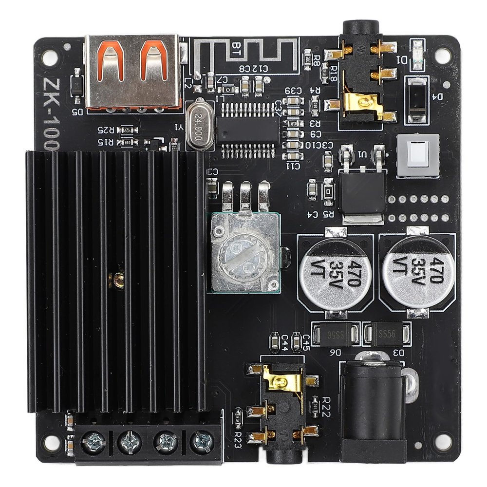 Digital Amplifier Board Module, BT 5.0 Receiver Board DC524V Stereo Amplifier Board 2 Channel ZK 1002M Digital Amplifier Board Modules