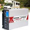 4000W 5000W 6000W 8000W Peak Pure Sine Wave Inverter 12V 24V 48V 60V DC to 110V 220V AC Converter for Truck, Home, RV, Power Inverter with AC Outlets and LCD Display,6000W-48Vto220V view 1