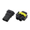 Milkweed Multi-Purpose 2 Pin Fog Lamp Harness Lamp Holder with End Plug Kit Female and Male Socket H11 H8 H9 Lamp Socket DJ7028Y-2.8-11/21 (Size : 10 Sets) view 2