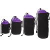 Homoyoyo 4pcs Camera Lens Bag Camera Lenses Organizer Bags Travel Lens Protector Lens Case Drawstring Outdoor Lens Pouch Lens Storage Pouch Lens Bags T Cloth Purple Thicken Neoprene view 1