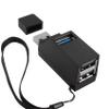 HATMINI 3 Ports USB Splitter,USB Hub 3.0 90 Degree USB Splitter 1 USB 3.0 and 2 USB 2.0 Port Portable Powered Data for Connecting Mobile Hard Disk, U Disk, Camera, Mouse,etc view 1
