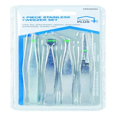 Ace Trading - General Tech Int Tweezer Set Ss 4pc