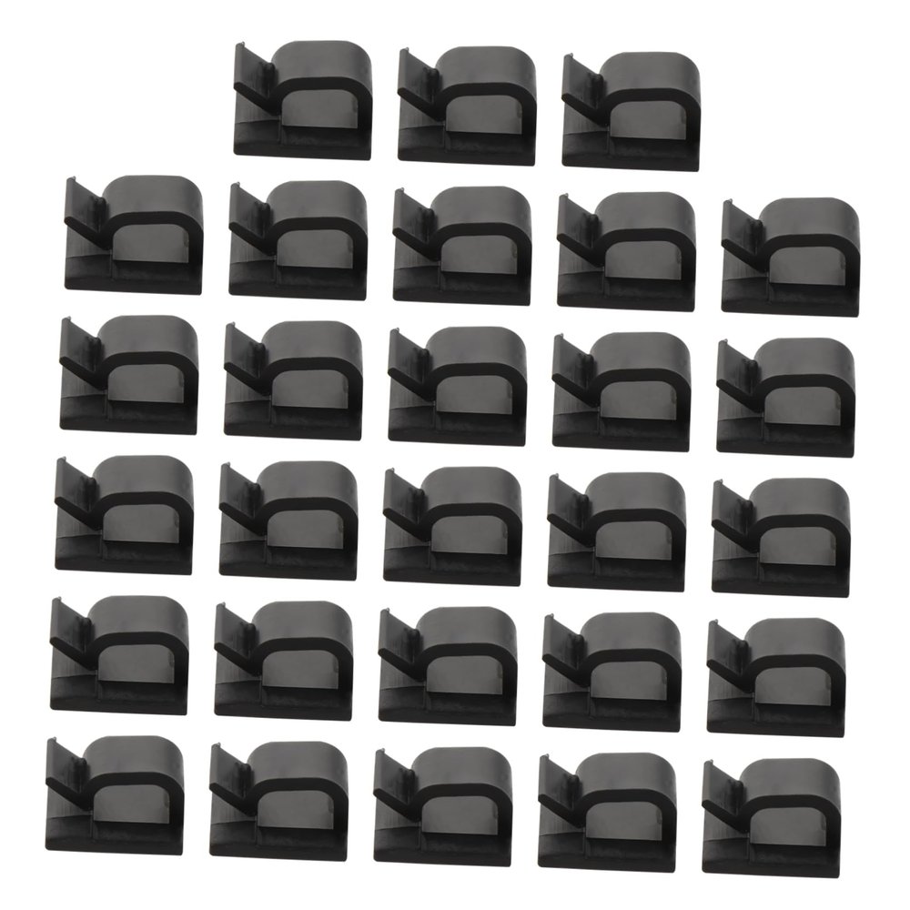 jojofuny 200pcs Cord Organiser Clips Wire Covers for Cords Cable Management Clips