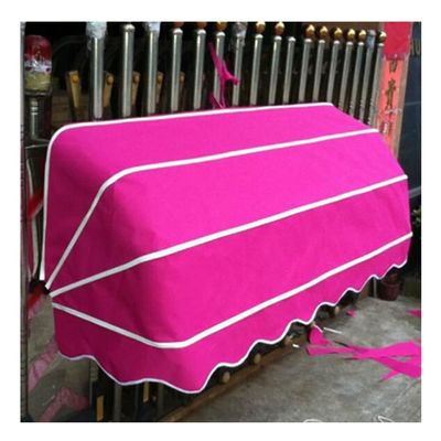 zktoermn Door Window Awning, Outdoor Foldable Sunshade Shelter Window/Entry Awning UV Rain Snow Protection for caf Restaurant Street Store (Color : Pink, Size : 60X60X60cm)