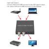 VGA CVBS to SDI Converter, Professional Aluminium Alloy VGA AV to Dual SDI Converter Adapter, Support SD 3G SDI 1080P (US Plug) view 3