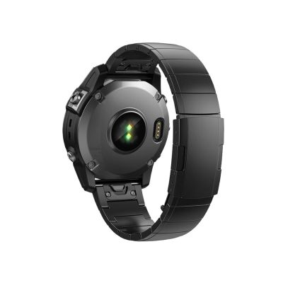 26mm 22mm Quickfit Titanium Strap For Garmin Fenix 6/6X/6XPro/7/7X/5/5X/5XPlus/3 Metal Release Watch Band For Forerunner 945 935 (Color : Black 03, Size : 22mm)