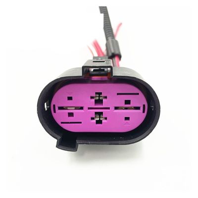 BUIEX 4Pin Auto Sensor Electronic Connector Wiring Harness Fan Socket Compatible with Pas~at Tig~an Golf sk0da Octavia 1J09064 1J0906444 1J0906234 (Color : 4P Female, Size : 1 Pc)